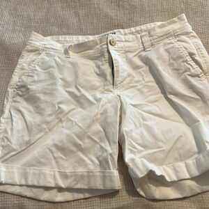 Old Navy white cotton shorts, size 6
